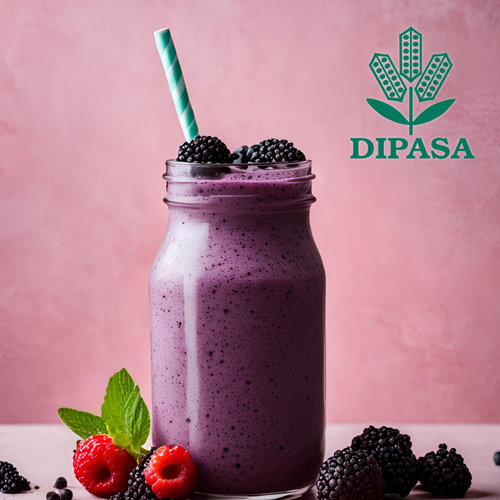 Berry-Delicious Black Tahini Milkshake